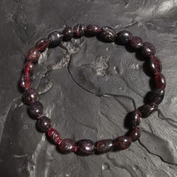 Grenat - Bracelet perles roulées - 1er chakra